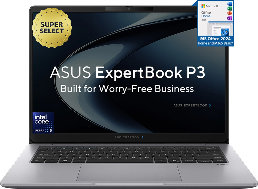 ASUS ExpertBook P3 AI PC with 1 Yr ADP IR Cam Intel Core Ultra 5 225H - (16 GB/512 GB SSD/Windows 11 Home) P3406CCAP-LY0128WS Thin and Light Laptop