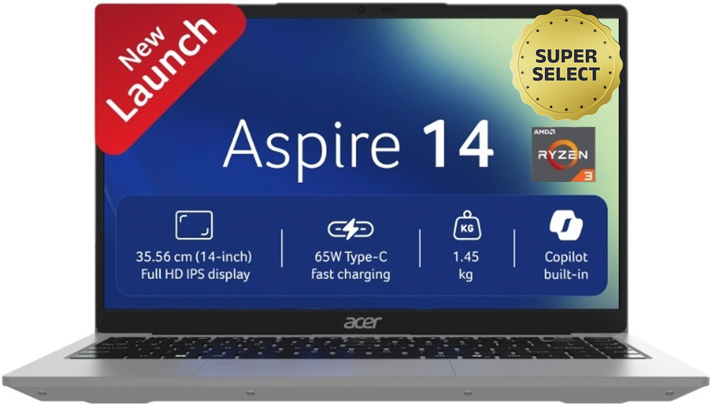 Acer Aspire 14 AMD Ryzen 3 3200U - (8 GB/256 GB SSD/Windows 11 Home) AS14-39 Notebook