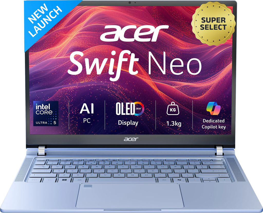 Acer Swift Neo Office 2024 + M365 Basic Intel Core Ultra 5 115U - (16 GB/512 GB SSD/Windows 11 Home) SFN14-54H Thin and Light Laptop