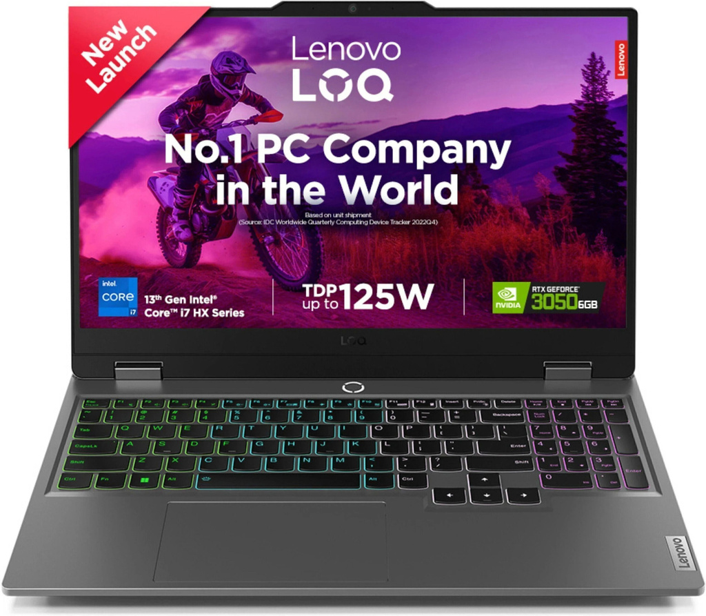 Lenovo LOQ Intel Core i7 13th Gen 13650HX - (16 GB/512 GB SSD/Windows 11 Home/6 GB Graphics/NVIDIA GeForce RTX 3050) 15IRX9 Gaming Laptop