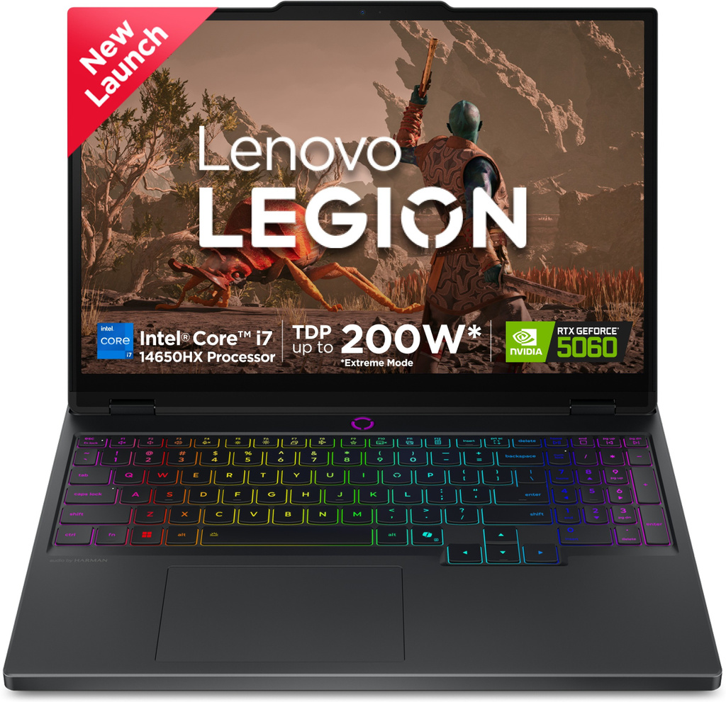 Lenovo Legion Pro 5 WQXGA IPS Intel Core i7 14650HX - (32 GB/1 TB SSD/Windows 11 Home/8 GB Graphics/NVIDIA GeForce RTX 5060) 16IRX10 Gaming Laptop