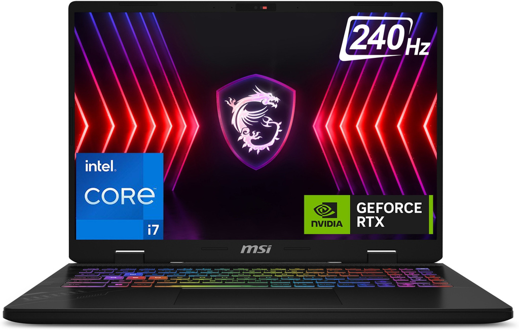 msi crosshair 16 hx intel core i7 14th gen 14700hx 32 gb 1 tb ssd windows 11 home 8 gb graphics nvidia geforce rtx 4070 240 hz d14vgkg 205in gaming laptop