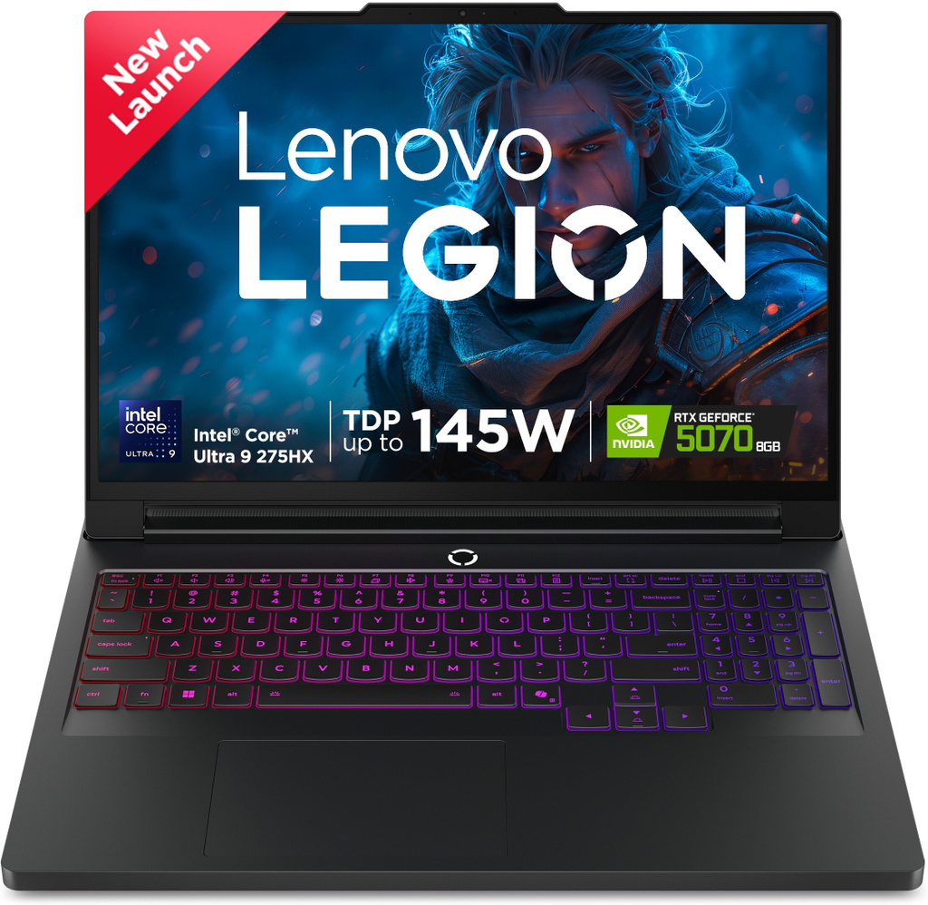 Lenovo Legion 5 WQXGA OLED Intel Core Ultra 9 275HX - (32 GB/1 TB SSD/Windows 11 Home/8 GB Graphics/NVIDIA GeForce RTX 5070) 15IAX10 Gaming Laptop (15.1 inch, Eclipse Black, 1.9 kg)