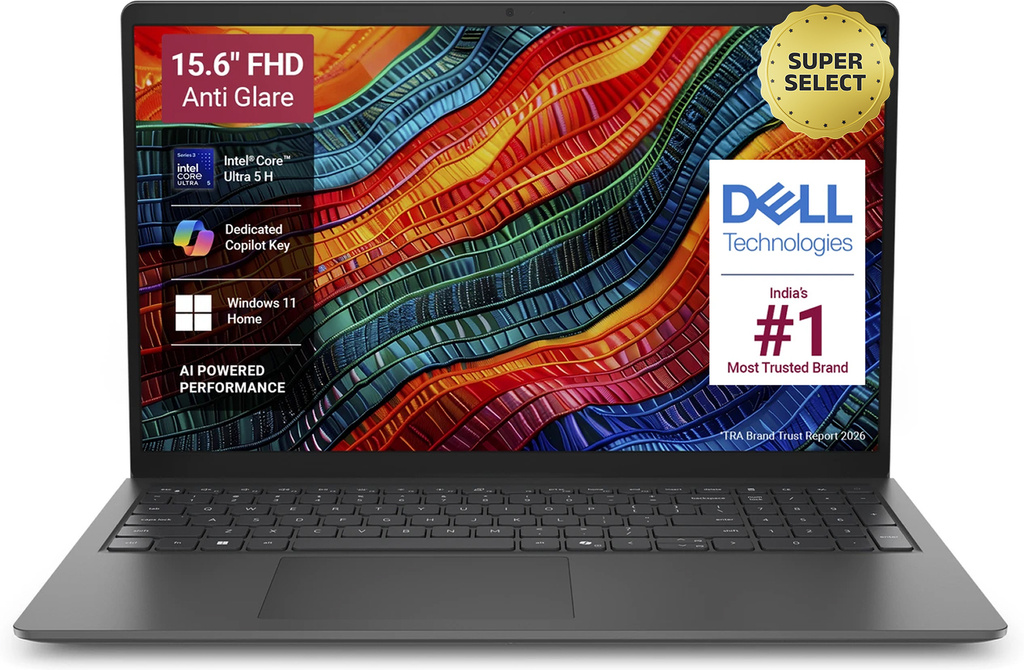 DELL 15 (Previously Inspiron) AI Powered Intel Core Ultra 5 225H - (8 GB/512 GB SSD/Windows 11 Home) 3530 / 15 DC 15260 Thin and Light Laptop