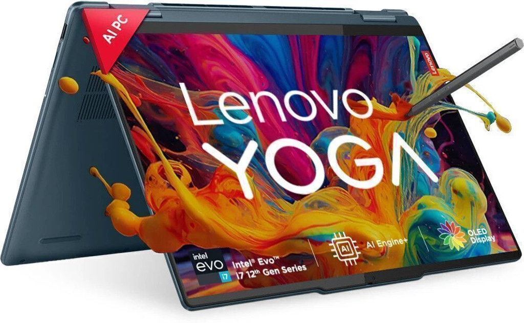Lenovo Yoga 7 WUXGA-OLED with 1Yr ADP Intel Core i7 13th Gen 1360P - (16 GB/1 TB SSD/Windows 11 Home) 14IRL8 2 in 1 Laptop