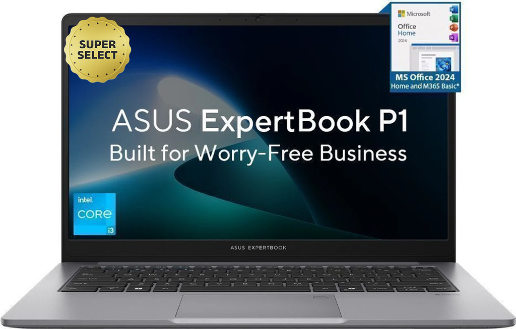 ASUS Expertbook P1 with 1 Yr ADP(i3 14th Gen) Intel Core 3 13th Gen 1315U - (8 GB/512 GB SSD/Windows 11 Home) P1403CVA-S60343WS Thin and Light Laptop