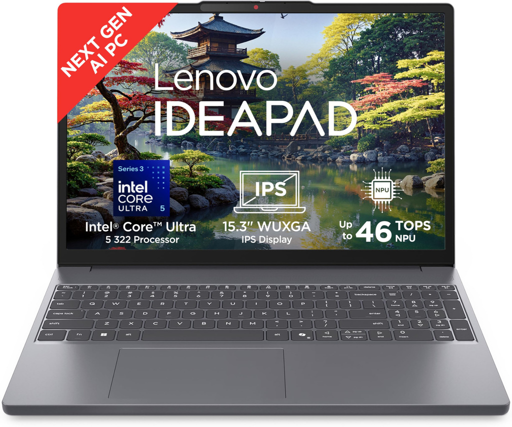 Lenovo IdeaPad Slim 3 (Gen 11) Next-gen AI PC Intel Core Ultra 5 Series 3 322 - (16 GB/512 GB SSD/Windows 11 Home) IdeaPad Slim 3 15IPH11 Thin and Light Laptop