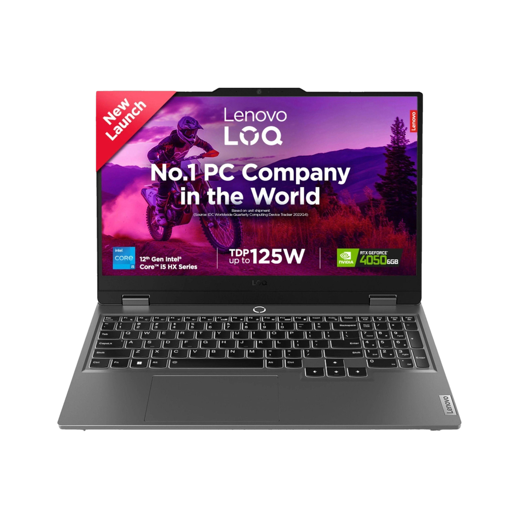 lenovo loq intel core i5 12th gen 12450hx 16 gb 512 gb ssd windows 11 home 6 graphics nvidia geforce rtx 4050 15iax9 15iax9d2 gaming laptop