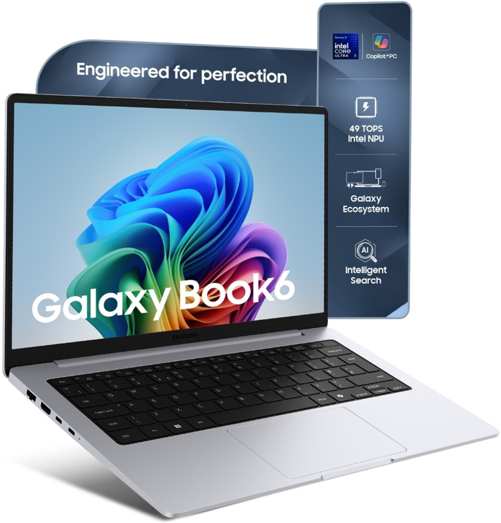 Samsung Galaxy Book6 Intel Core Ultra 5 Series 3 325 - (16 GB/512 GB SSD/Windows 11 Home) NP740VJG Thin and Light Laptop