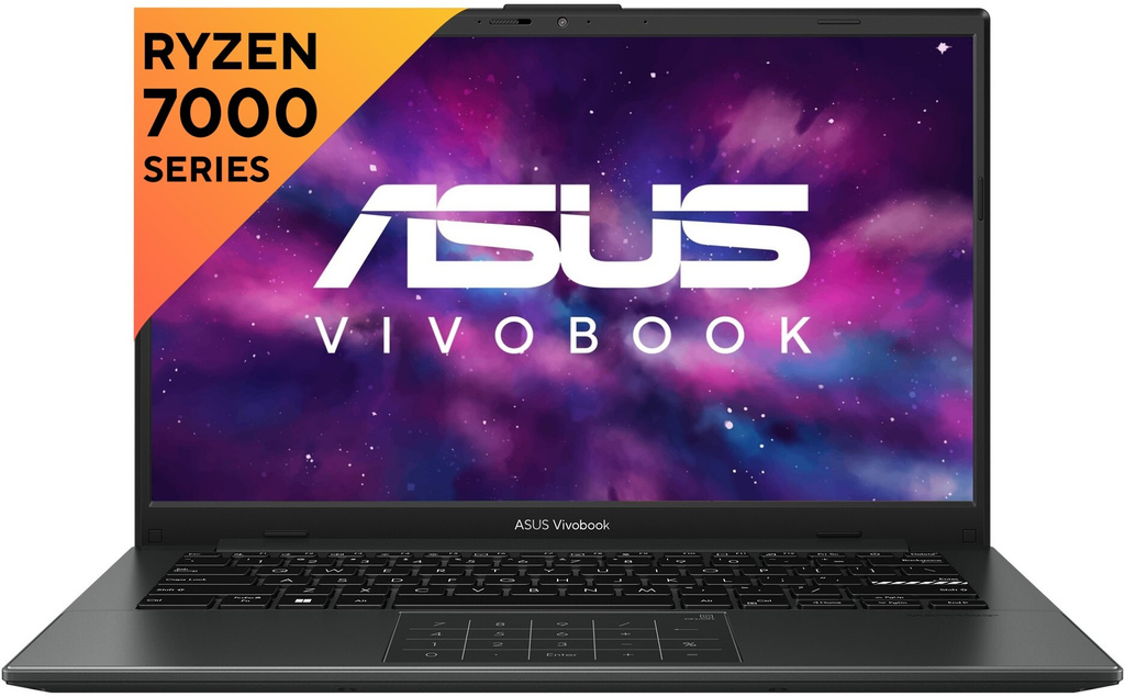 ASUS Vivobook Go 14 (2025) with Office 2024 + M365 Basic* AMD Ryzen 5 Quad Core 7520U - (16 GB/512 GB SSD/Windows 11 Home) E1404FA-NK5542WS | E1404FA-EB2542WS Thin and Light Laptop