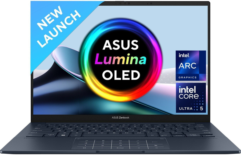 ASUS Zenbook AI PC Intel Core Ultra 5 125H - (16 GB/1 TB SSD/Windows 11 Home) UX3405MA-PP555WS Notebook (14 Inch, Ponder Blue, 1.20 kg, With MS Office)