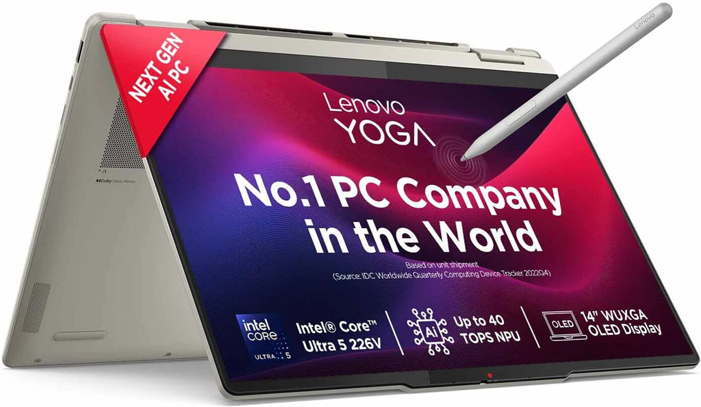 Lenovo Yoga 7 2-in-1 with 1Yr ADP Intel Core Ultra 5 226V - (16 GB/1 TB SSD/Windows 11 Home) 14ILL10 2 in 1 Laptop