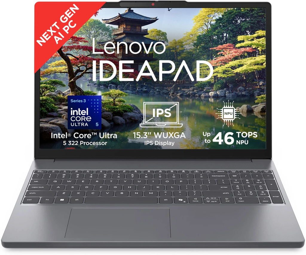 Lenovo IdeaPad Slim 3 (Gen 11) Next-gen AI PC Intel Core Ultra 5 Series 3 322 - (16 GB/512 GB SSD/Windows 11 Home) IdeaPad Slim 3 15IPH11 Thin and Light Laptop