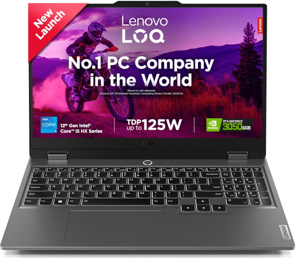 Lenovo LOQ 15IAX9 Intel Core i5 12th Gen 12450HX - (16 GB/512 GB SSD/Windows 11 Home/6 GB Graphics/NVIDIA GeForce RTX 3050) LOQ 15IAX9 Gaming Laptop