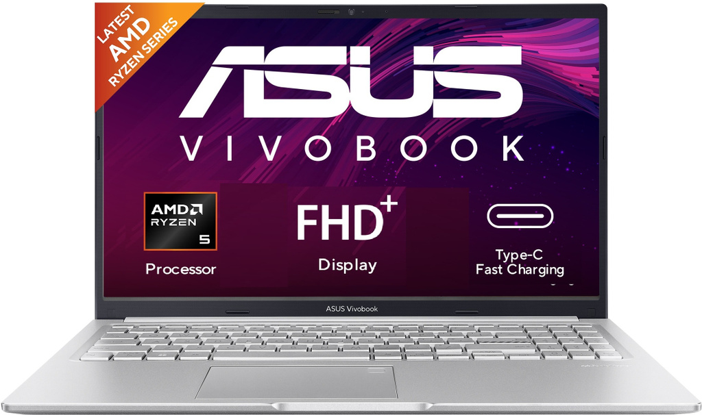 ASUS Vivobook 16 (2025) with MSO 2024 + M365 Basic* AMD Ryzen 5 Hexa Core - (16 GB/512 GB SSD/Windows 11 Home) M1605NAQ-MB095WS Thin and Light Laptop