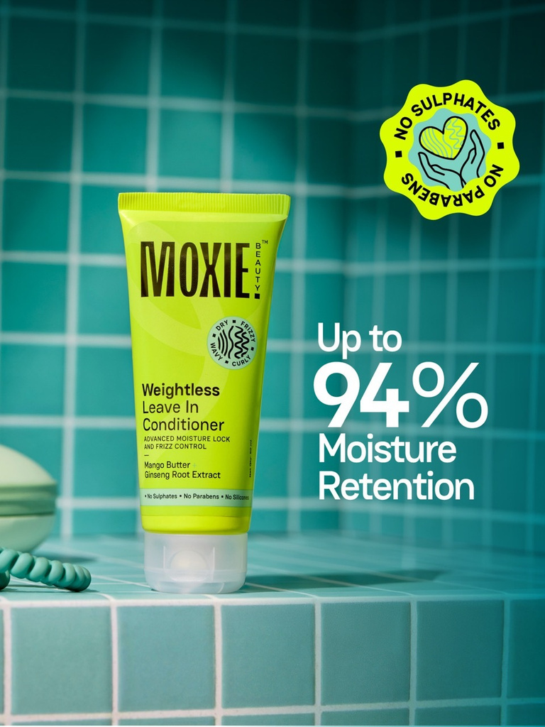 MOXIE BEAUTY Weightless Leave-In Conditioner For Frizzy & Dry hair - Travel Size