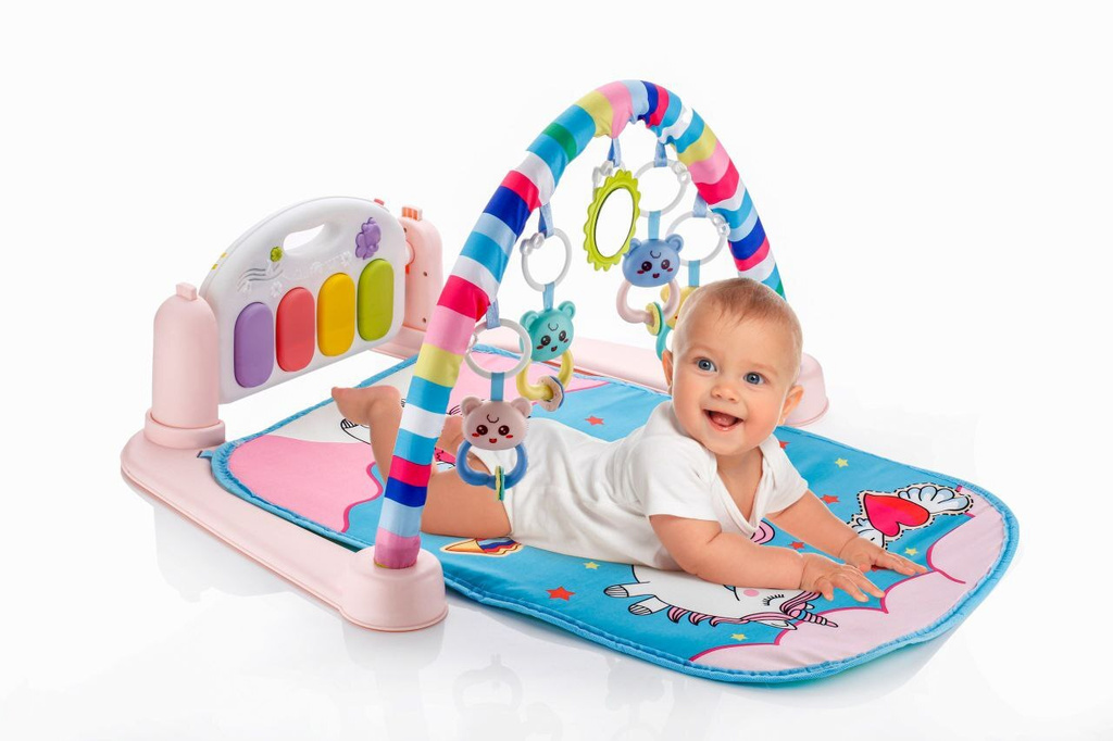 VIDGY 5 in 1 Indian Musical Keyboard Mat Baby Piano Gym Mat Gym & Fitness Rack