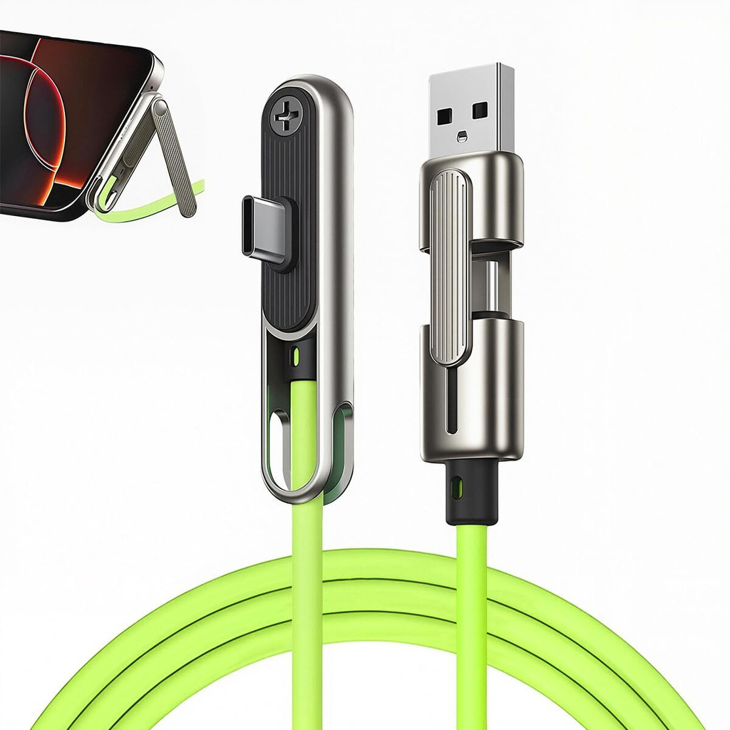 Verilux USB Type C Cable 1.2 m Type C Fast Charging Cable Stand