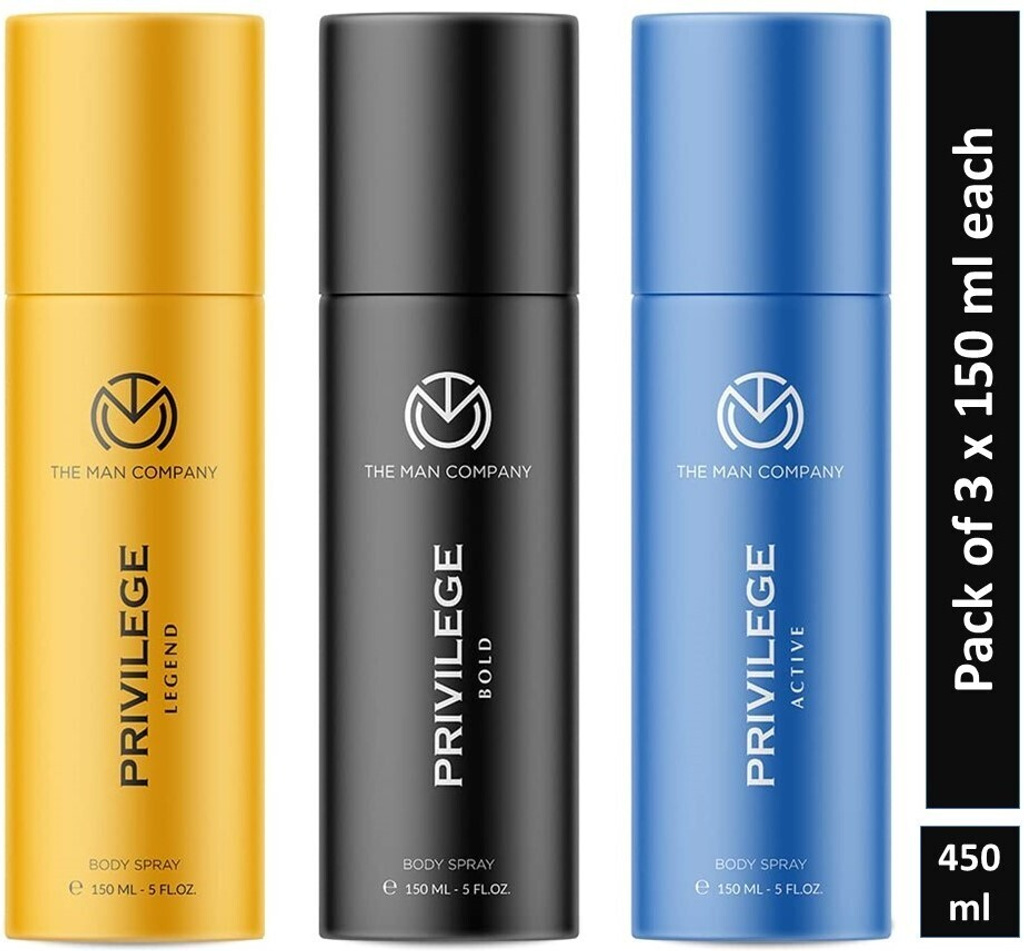man company privilege active bold legend deodorant spray men