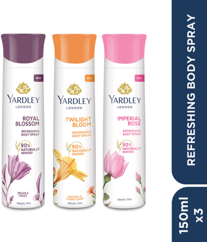 Yardley London Body Spray Tripack Body Spray  -  For Women