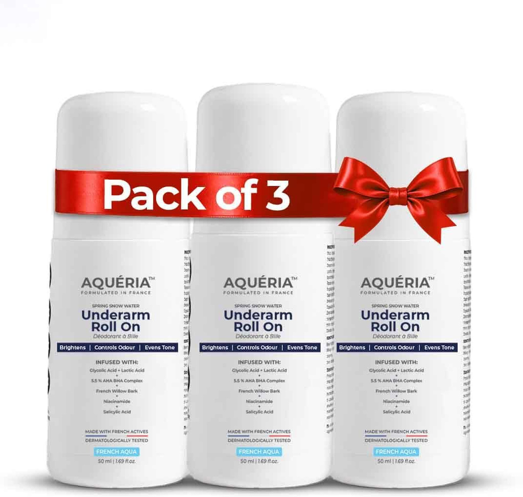 aqueria multi active underarm roll 5 5 aha bha niacinamide aqua fragrance deodorant roll on men women