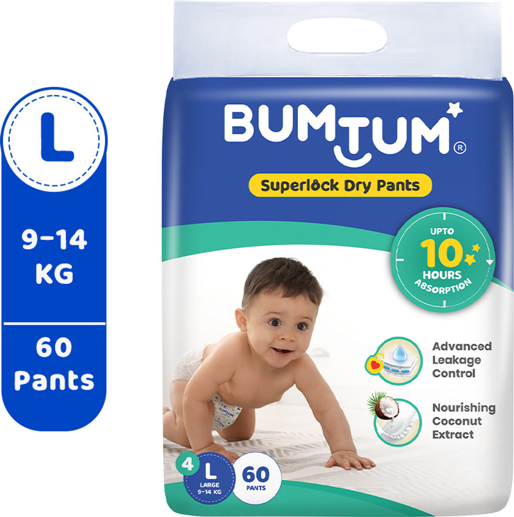 BUMTUM Superlock Dry Pant Diapers - L