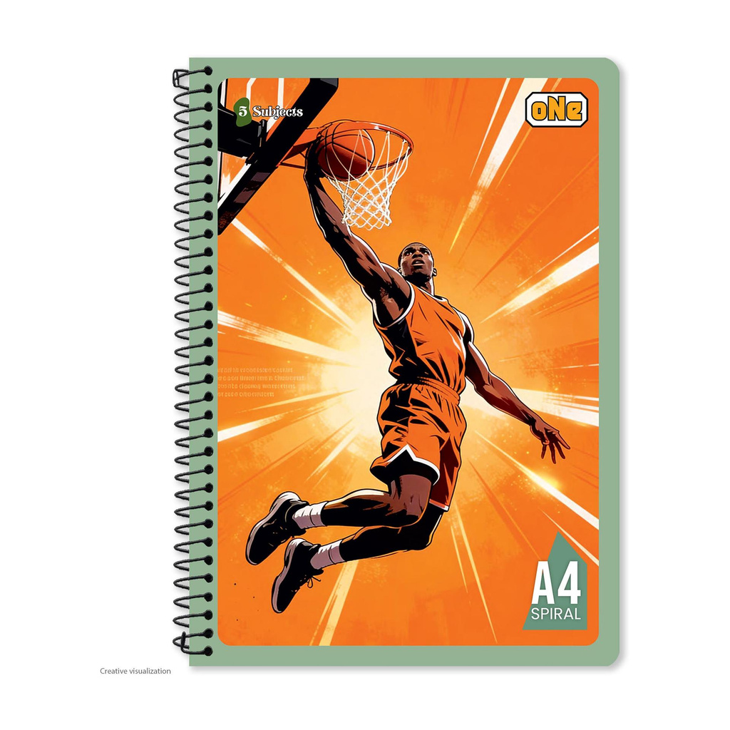 NRP oNe 5 Subject A4 Notebook Unruled 400 Pages