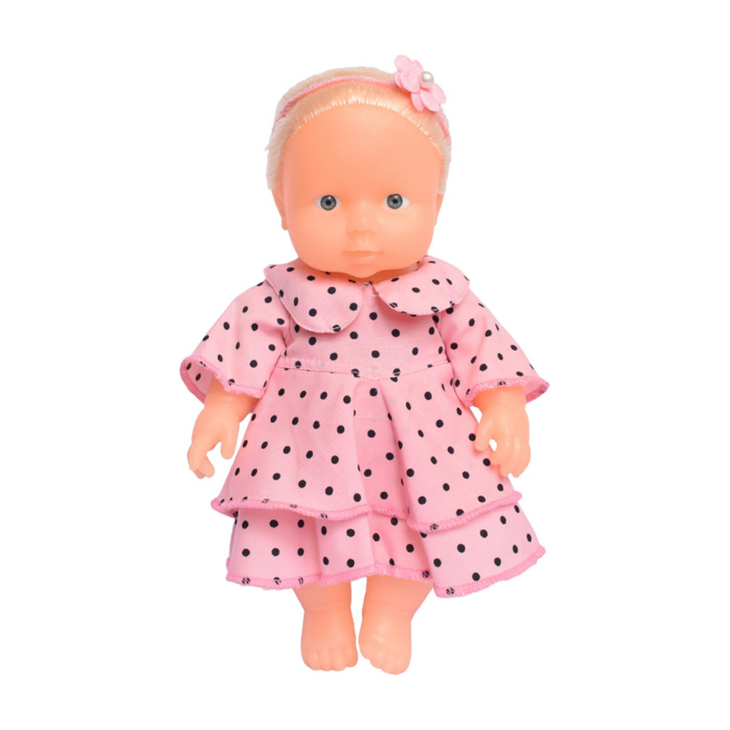 EL FIGO Real Looking Soft Doll Toy For kids Pink Dress(Head, Arms, Legs moveable)28 c.m
