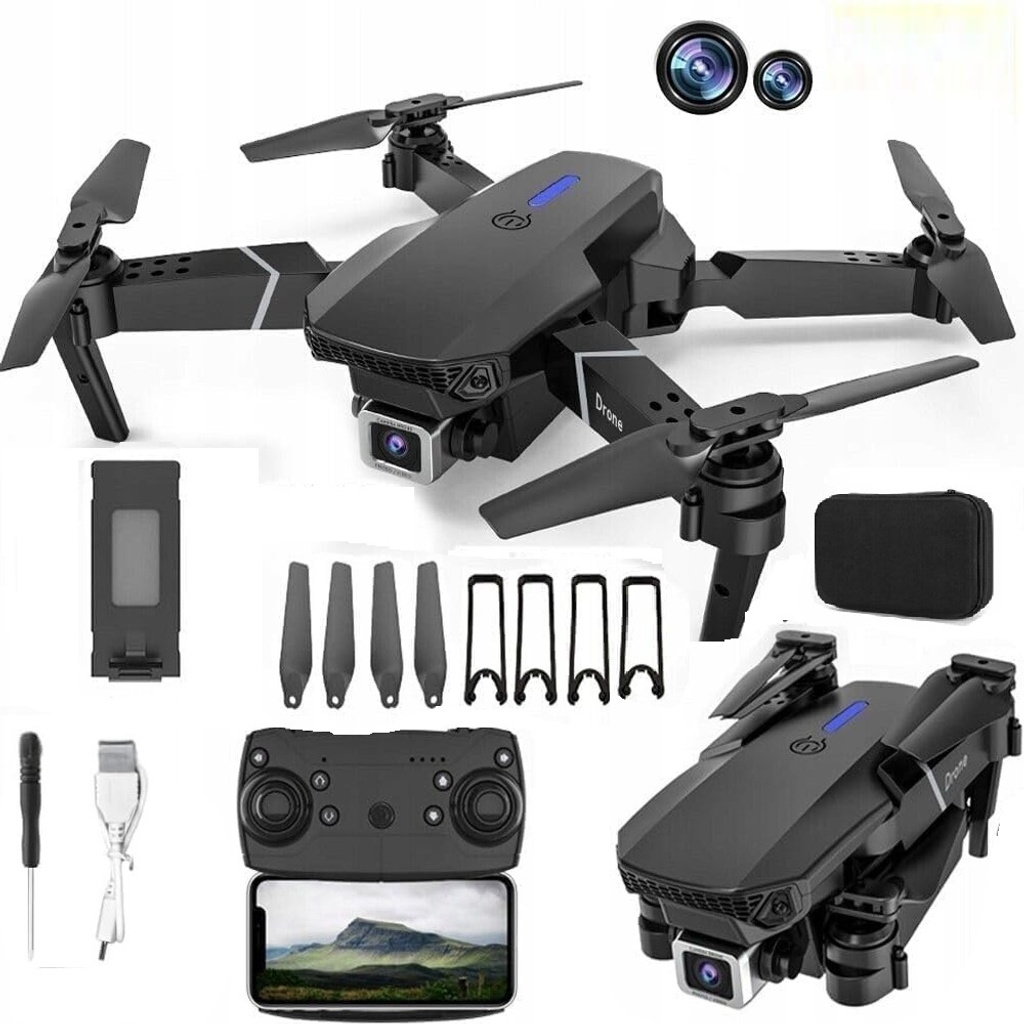 Drone with Dual 4K Camera for Adults | WiFi FPV RC Quadcopter with 1 Batteries Drone
