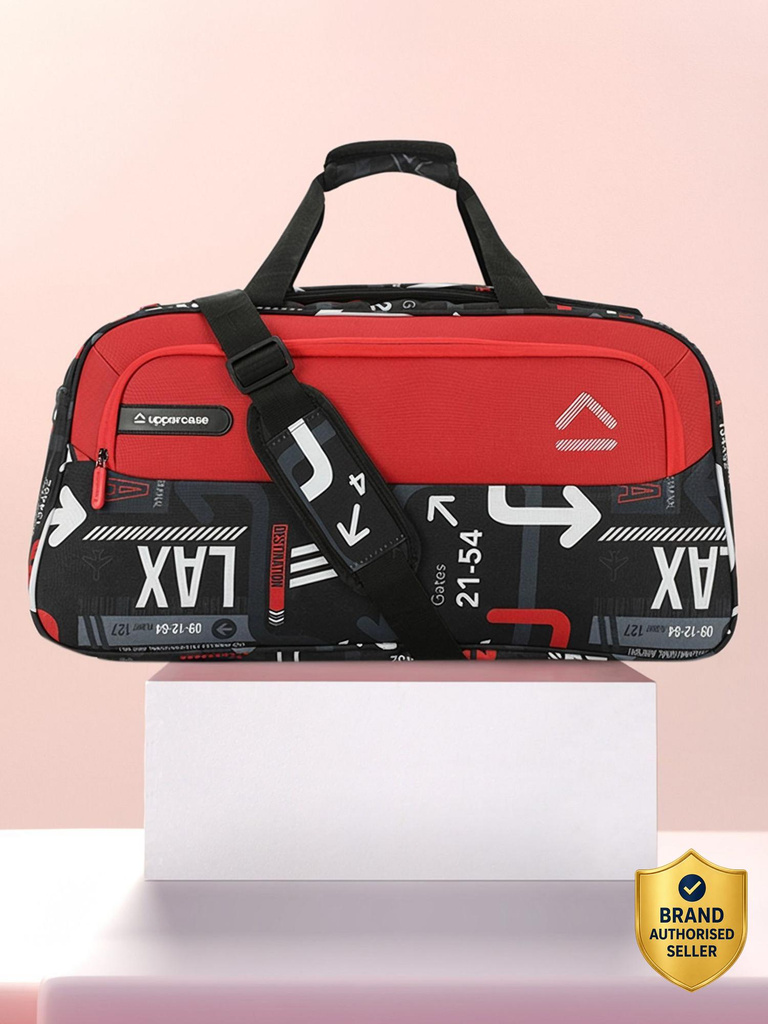Uppercase JFK for Men & Women PVC Pocket Inside Duffel Without Wheels