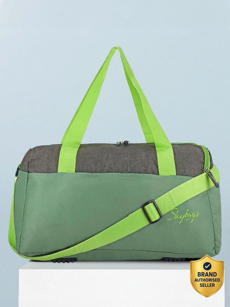skybags active nxt 1 green gym duffel bag