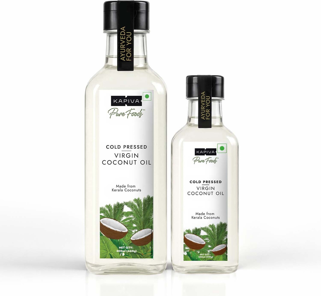 Kapiva Virgin Coconut Oil | Cold-pressed For Maximum Nutrition - 750 Ml Coconut Oil Plastic Bottle