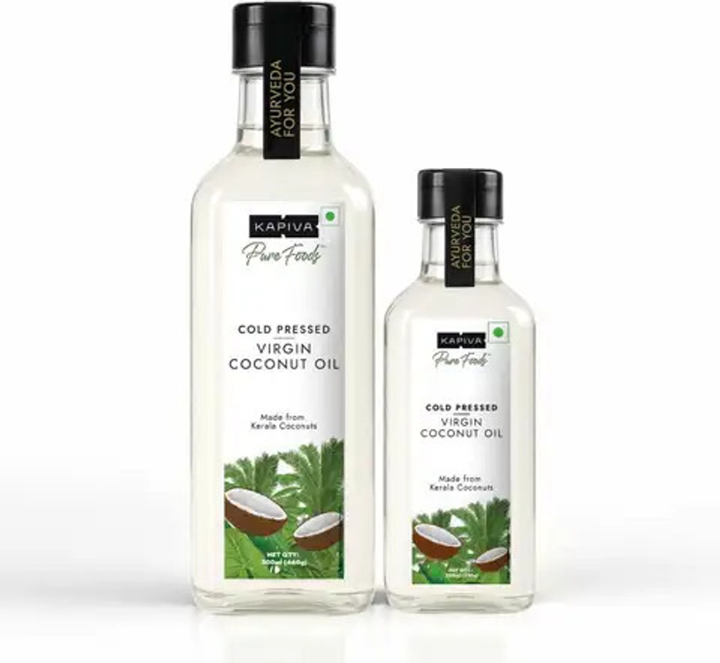 Kapiva Virgin Coconut Oil | Cold-pressed For Maximum Nutrition - 750 Ml Coconut Oil Plastic Bottle
