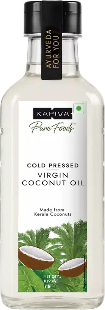 Kapiva Virgin Cold-Pressed | 100% Pure, Unrefined, Organic & Edible Coconut Oil