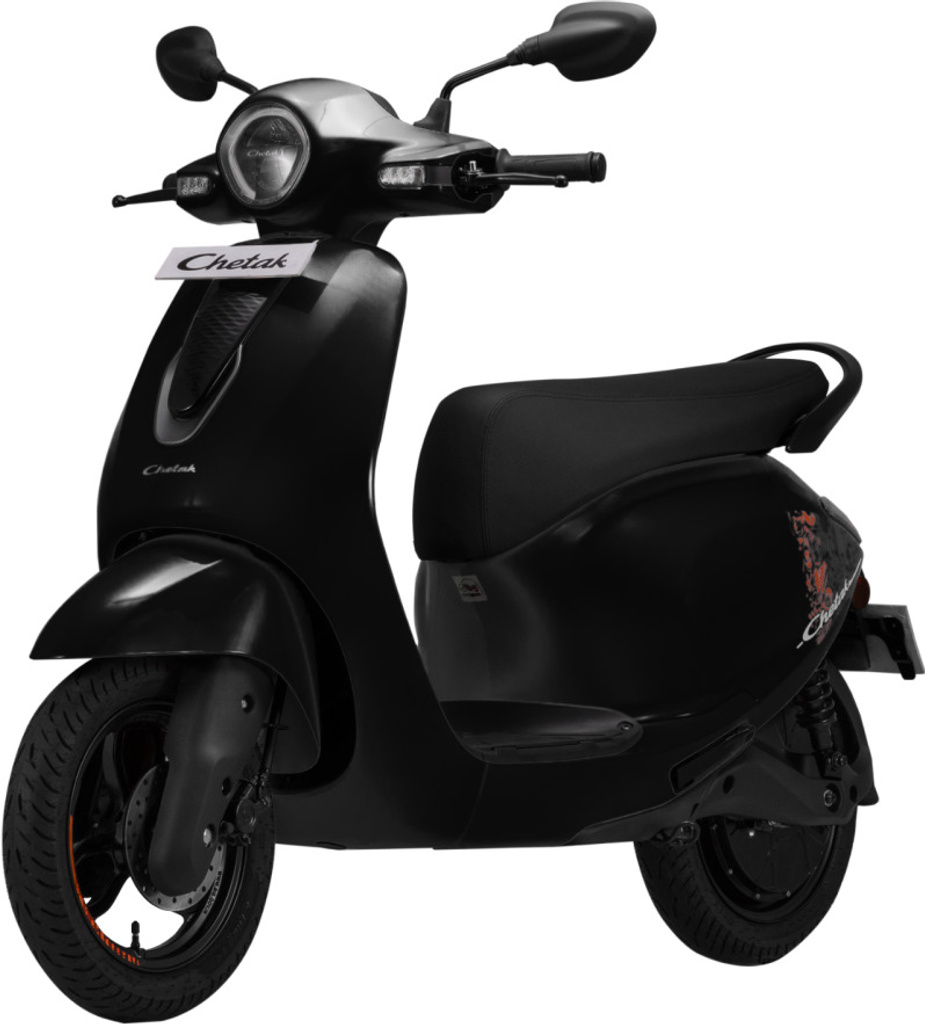 Chetak C2501 Booking for Ex-Showroom Price (with Portable Charger, Glossy Active Black)