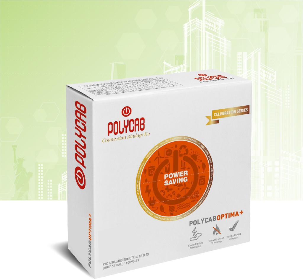 Polycab Optima Plus 4 sq/mm Yellow 90 m Wire