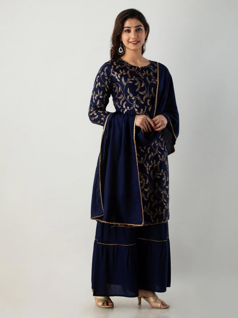 jayleen women kurta sharara set