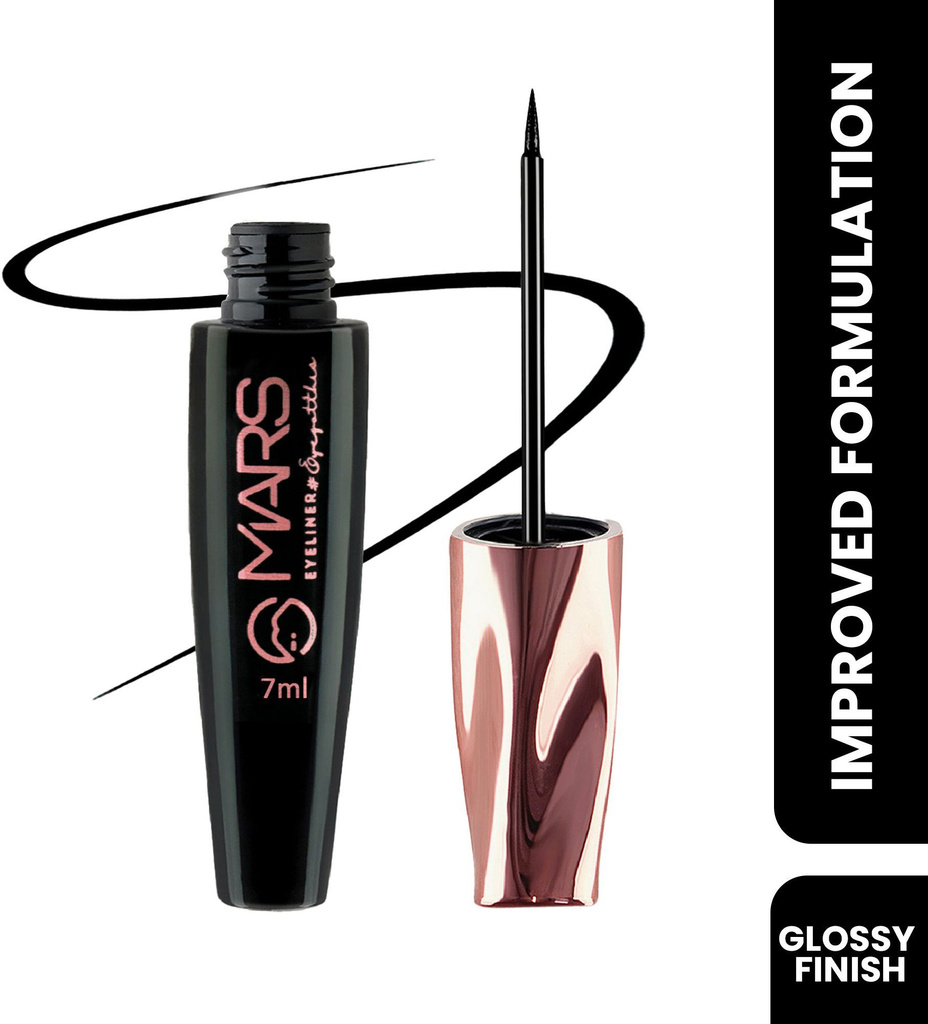 mars glossy liquid eye got eyeliner quick drying smudge proof long lasting 7 ml