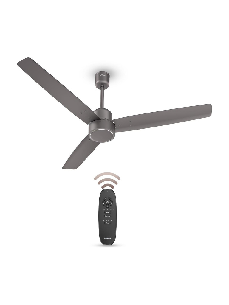 HAVELLS FAB|Remote Controlled|Low Noise|Upto 65% Energy Saving|Reverse Mode|30W with 3 Year Warranty BLDC Motor 1200 mm Ceiling Fan