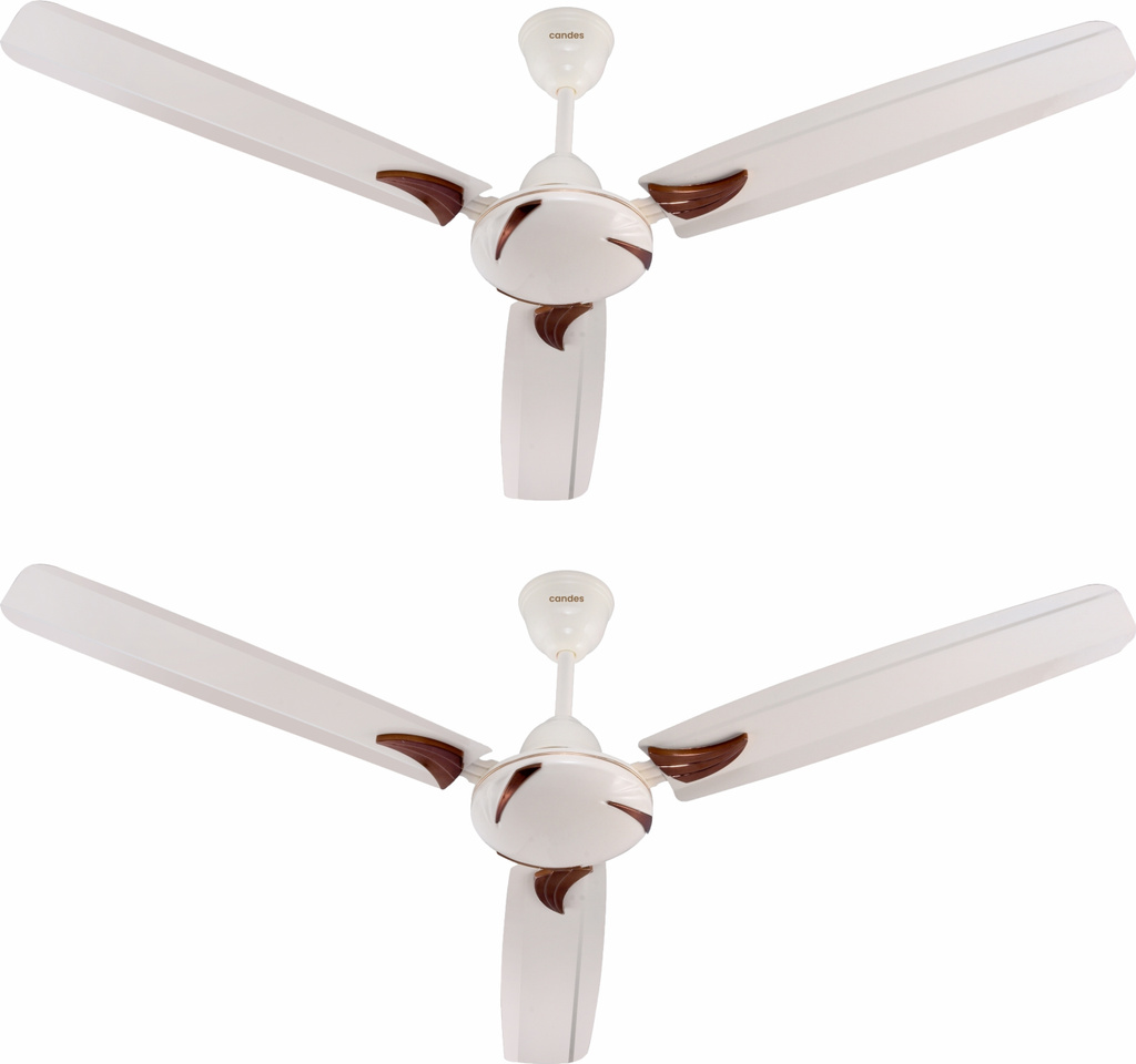 Lynx with 2 Year Warranty Anti Dust 1200 mm Ceiling Fan (3 Star | Ivory | Pack of 2)