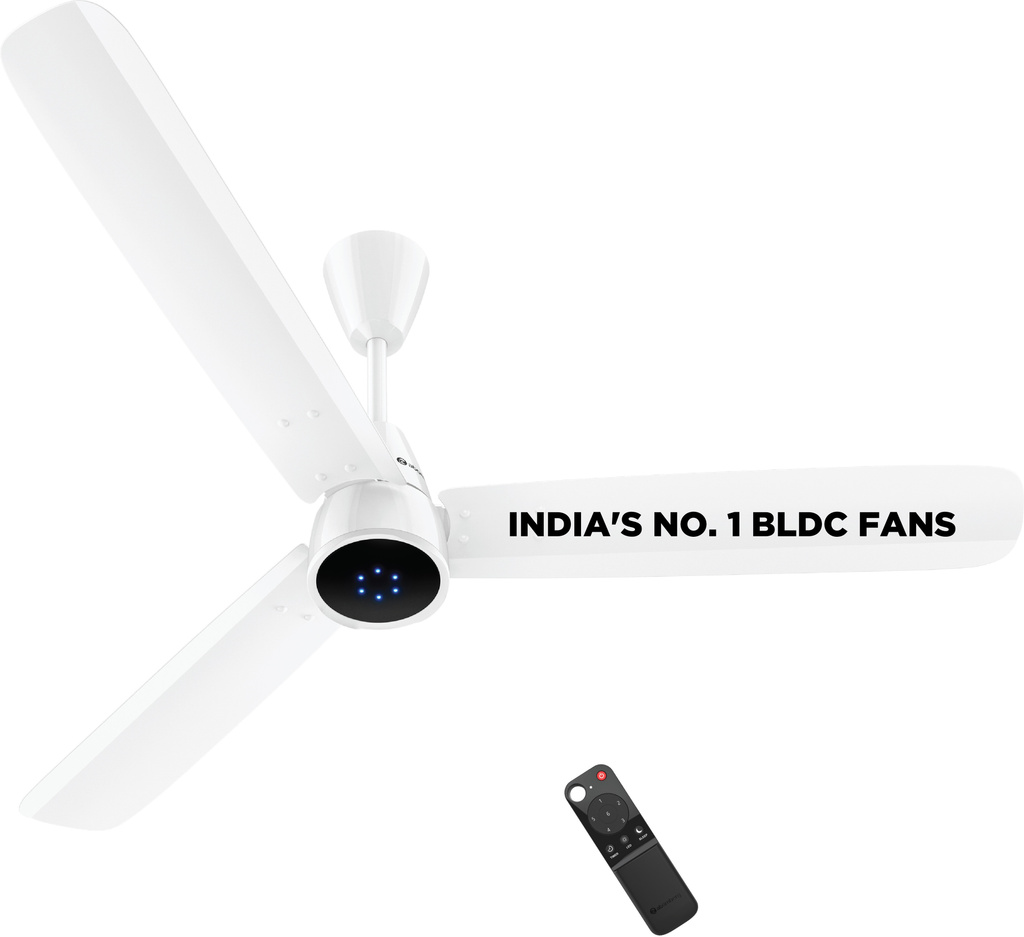 Atomberg Renesa Epoque | Advance air+ Technology | Sleek Fan | LED Indicator | Low Noise with 2 Year Warranty BLDC Motor with Remote 1200 mm Ceiling Fan