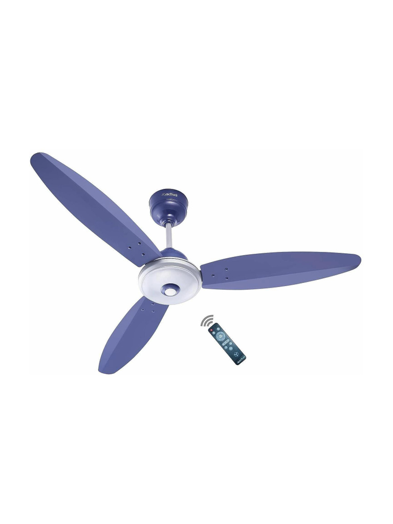 ACTIVA Graica | BLDC Motor | Remote Control | LED Light | Semi-Decorative with 5 Year Warranty BLDC Motor with Remote, Energy Saving, Silent Operation, Ultra High Speed, Underlight 1200 MM Ceiling Fan