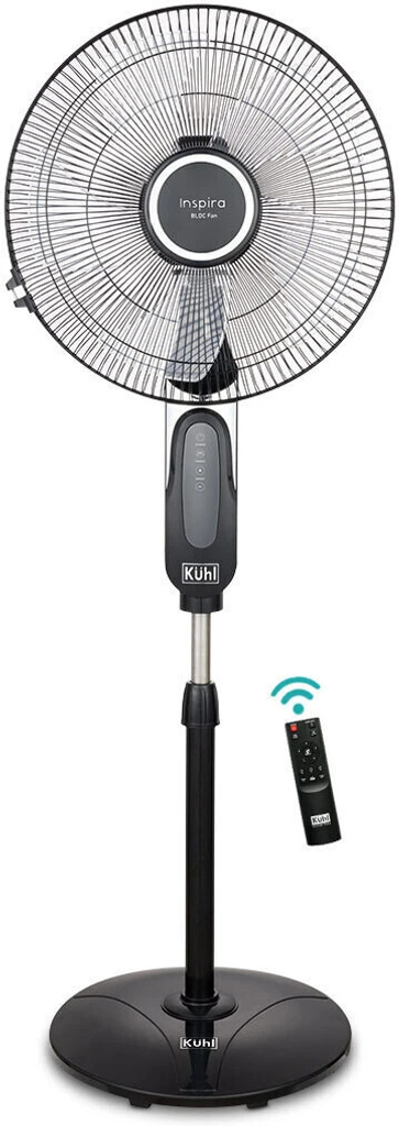 kuhl inspira p1 bldc touch panel display height angle adjustment 5 year warranty bldc motor remote 400 mm pedestal fan