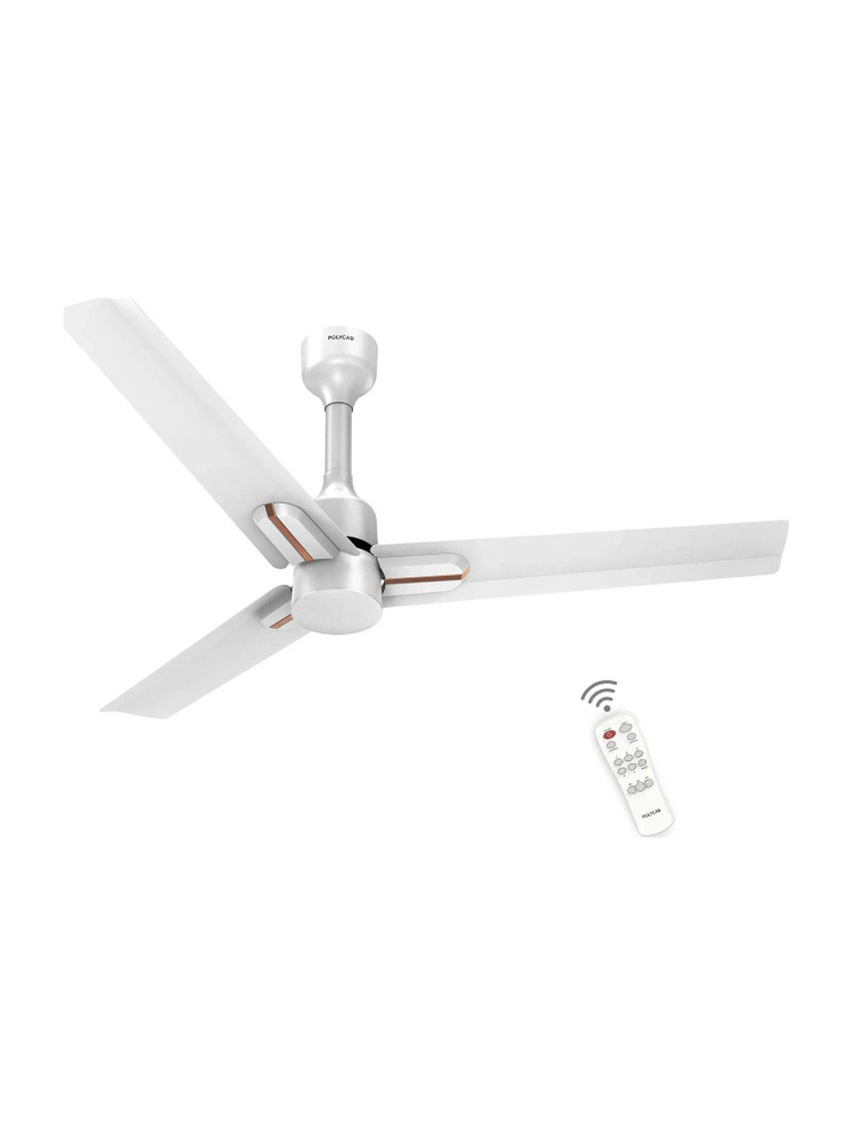 Polycab Wizzy Neo100% CopperHigh Air Delivery with 4 Year Warranty BLDC Motor with Remote 1200 mm Ceiling Fan