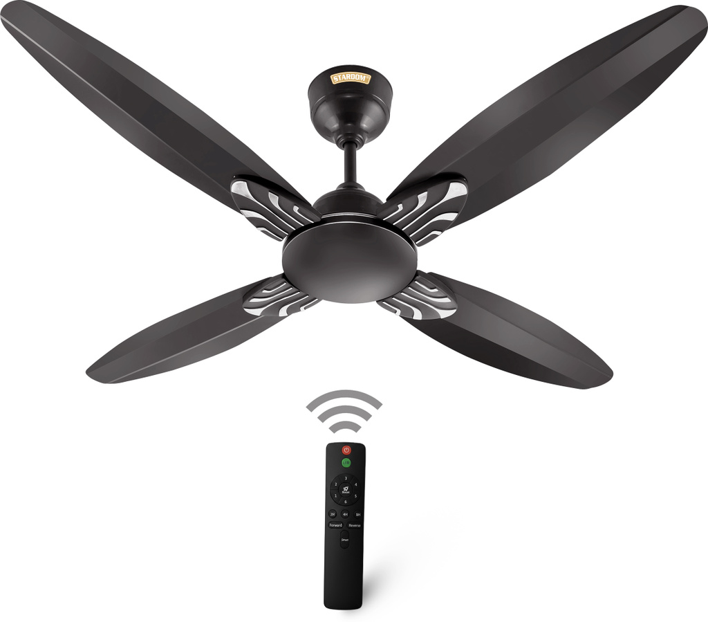 Stardom RACER SMOKE BROWN with 5 Year Warranty BLDC Motor with Remote 1200 mm Ceiling Fan