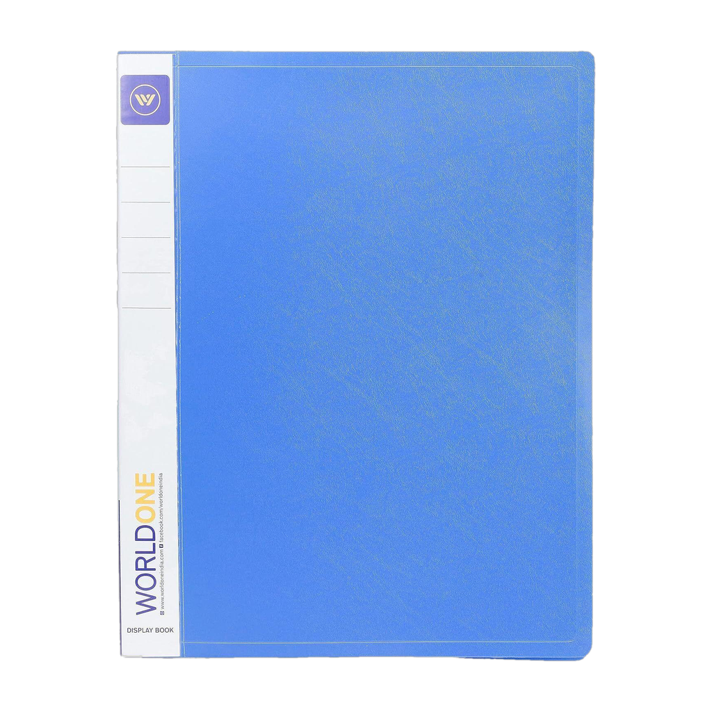 PVC Presentation Display Book File | Made of 1 mm Virgin PP Sheet |20-Bound Top (Set Of 1, Multicolor)
