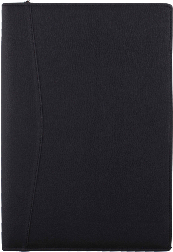 Premium Leatherette 2 Ring Document Folder (Set Of 1, Black)