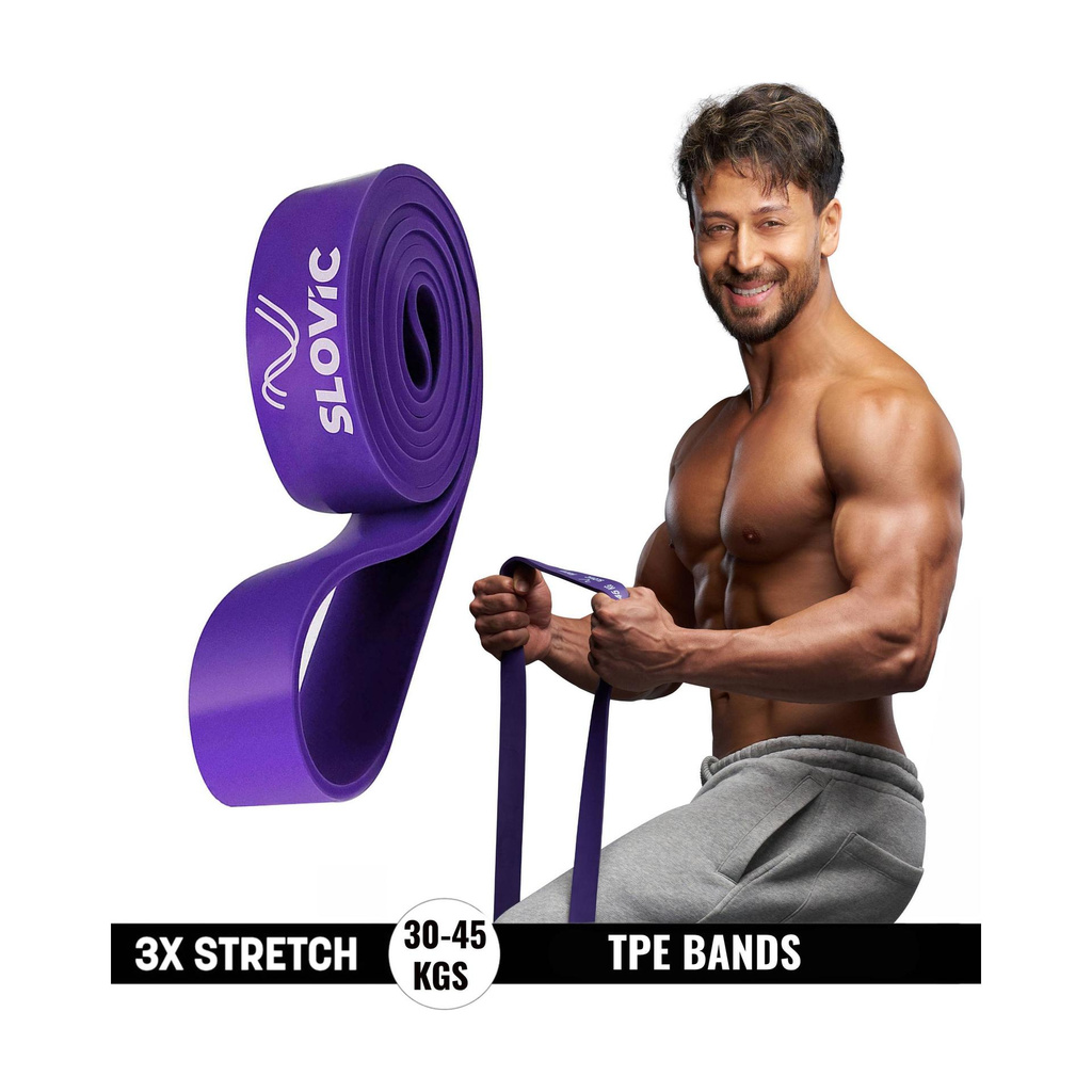 SLOVIC TPE Bands for Workout | Pull Up | Stretching|Heavy Duty Material |Upto30-45 KGS Resistance Band