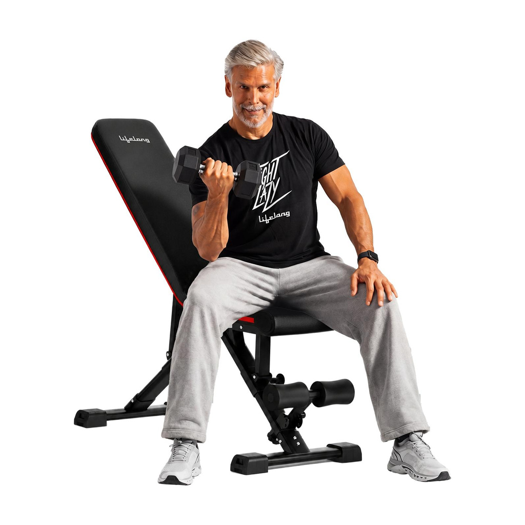 Strong Adjustable Foldable Gym Bench 3-in-1 Incline, Decline & Flat Weight Bench Multipurpose Fitness Bench