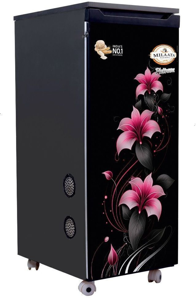 Milaata 1 HP Fully Automatic Printed door High Glossy Flourmill Machine Stylish, Durable PLATINUM 02 HINDI TALKY Flourmill